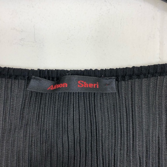 Alison Sheri Pleated Floral Sequinned Blouse Sz M - Picture 5 of 8